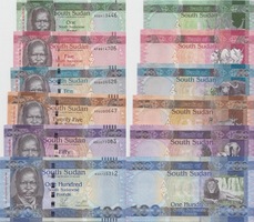 Sudán del Sur 2011 | Set 1, 5, 10, 25, 50, 100 Libras Estado: UNC