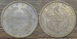 Colombia 1864 | 1 Peso  Estado: XF